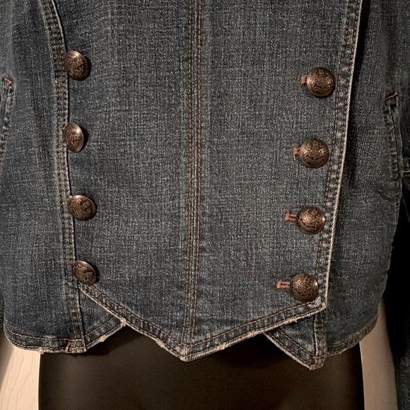 Military Jean Jacket by Free People! - Picture 8 of 11